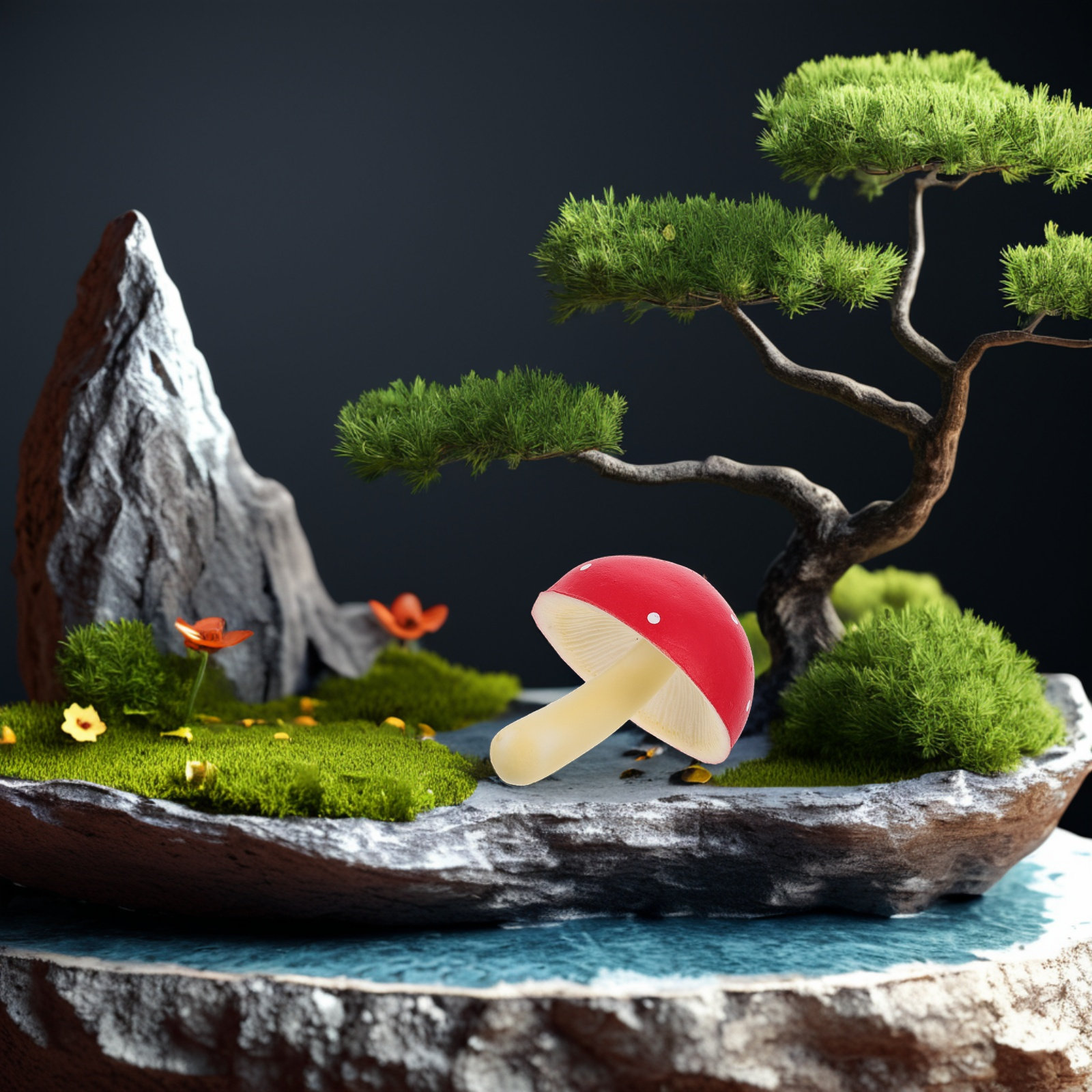 Realistyczna dekoracja ogrodu  – Bonsai Garden And Cafe recenzja i cena