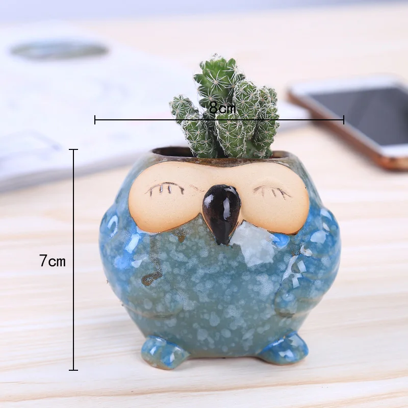 Mini Ceramiczna Sowa Doniczka  – Bonsai Garden Wall recenzja i cena